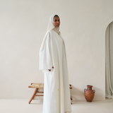 Mystic White Abaya