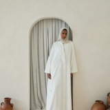 Mystic White Abaya