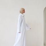White Maxi Shirt Dress
