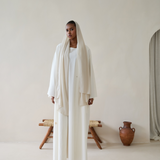 Mystic White Abaya