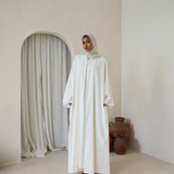 Mystic White Abaya