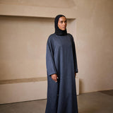 PRE-ORDER Classic Blends Closed Abaya - Denim Blue