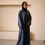 PRE-ORDER Classic Blends Closed Abaya - Denim Blue