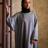 PRE-ORDER Classic Blends Closed Abaya - Charcoal Grey