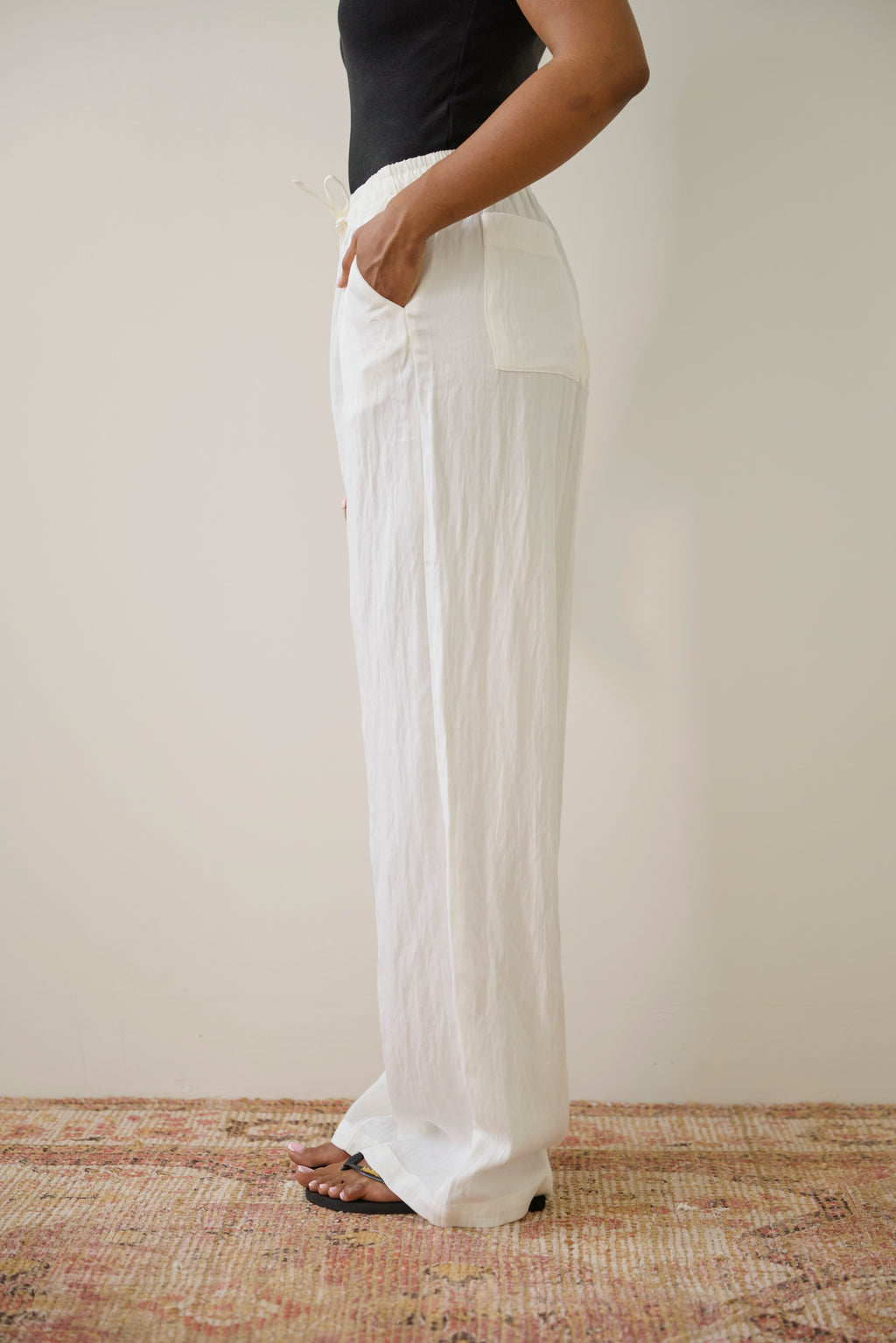 Porcelain Wide Leg Pant