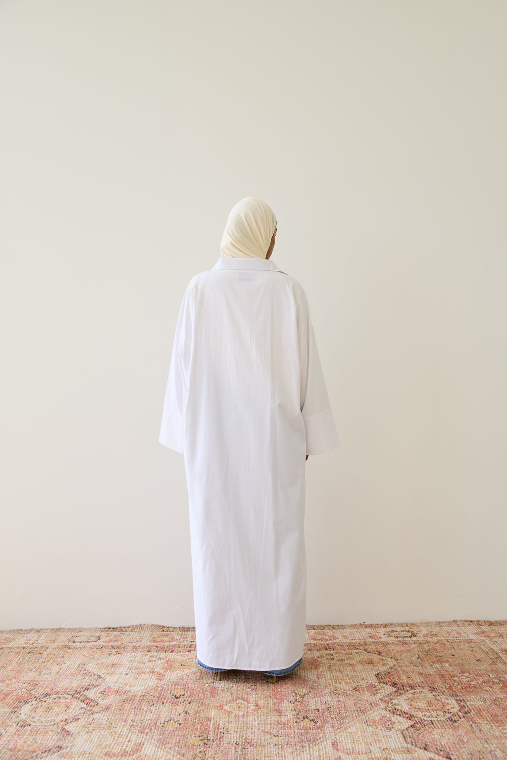Porcelain White Shirt Dress