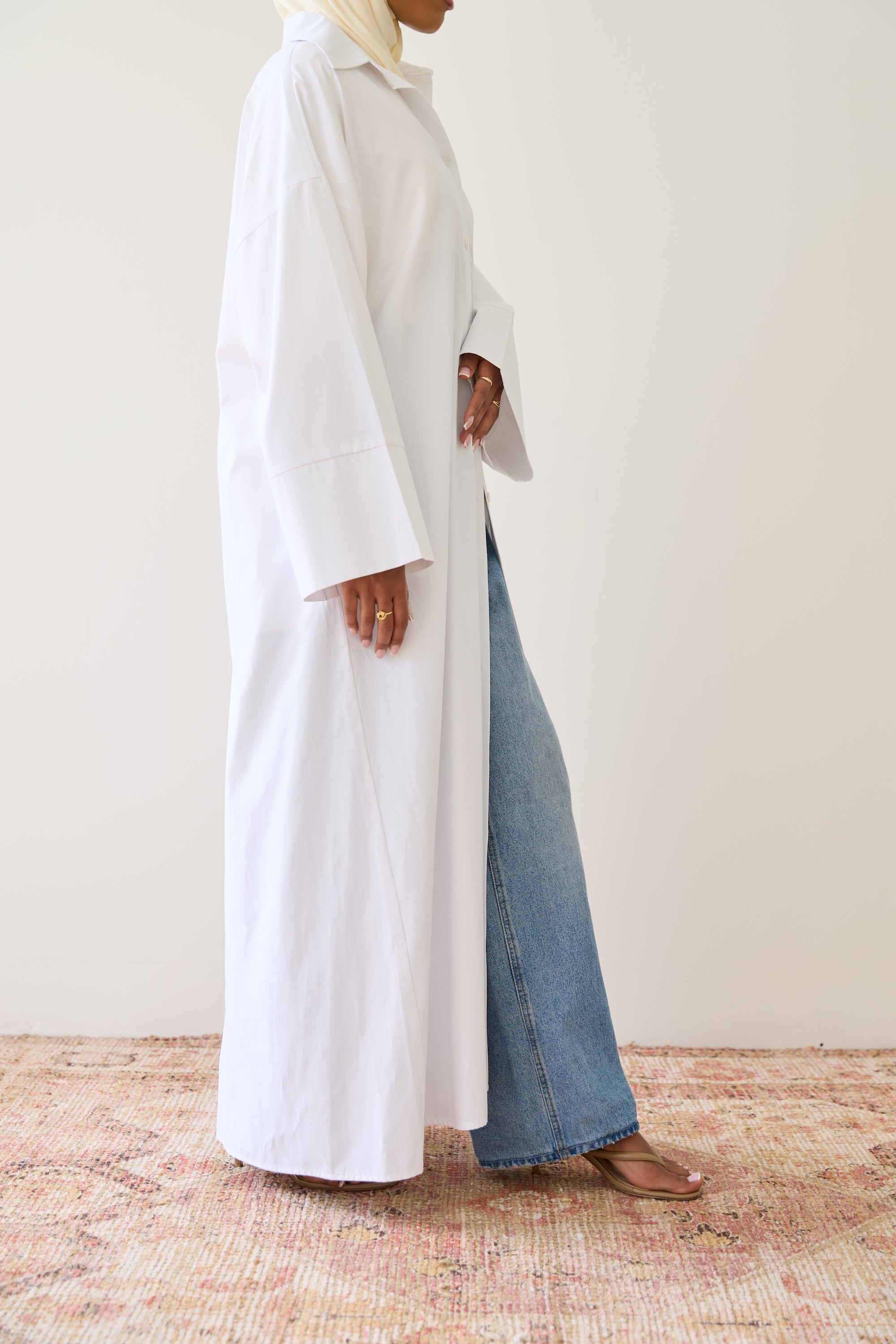 Porcelain White Shirt Dress
