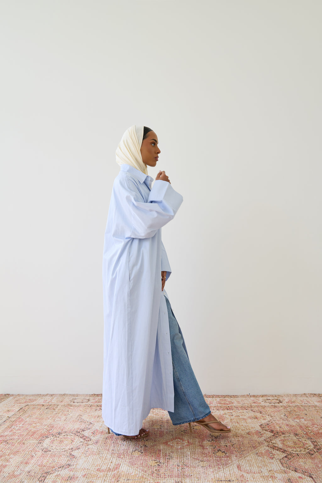 Cloud Blue Shirt Dress