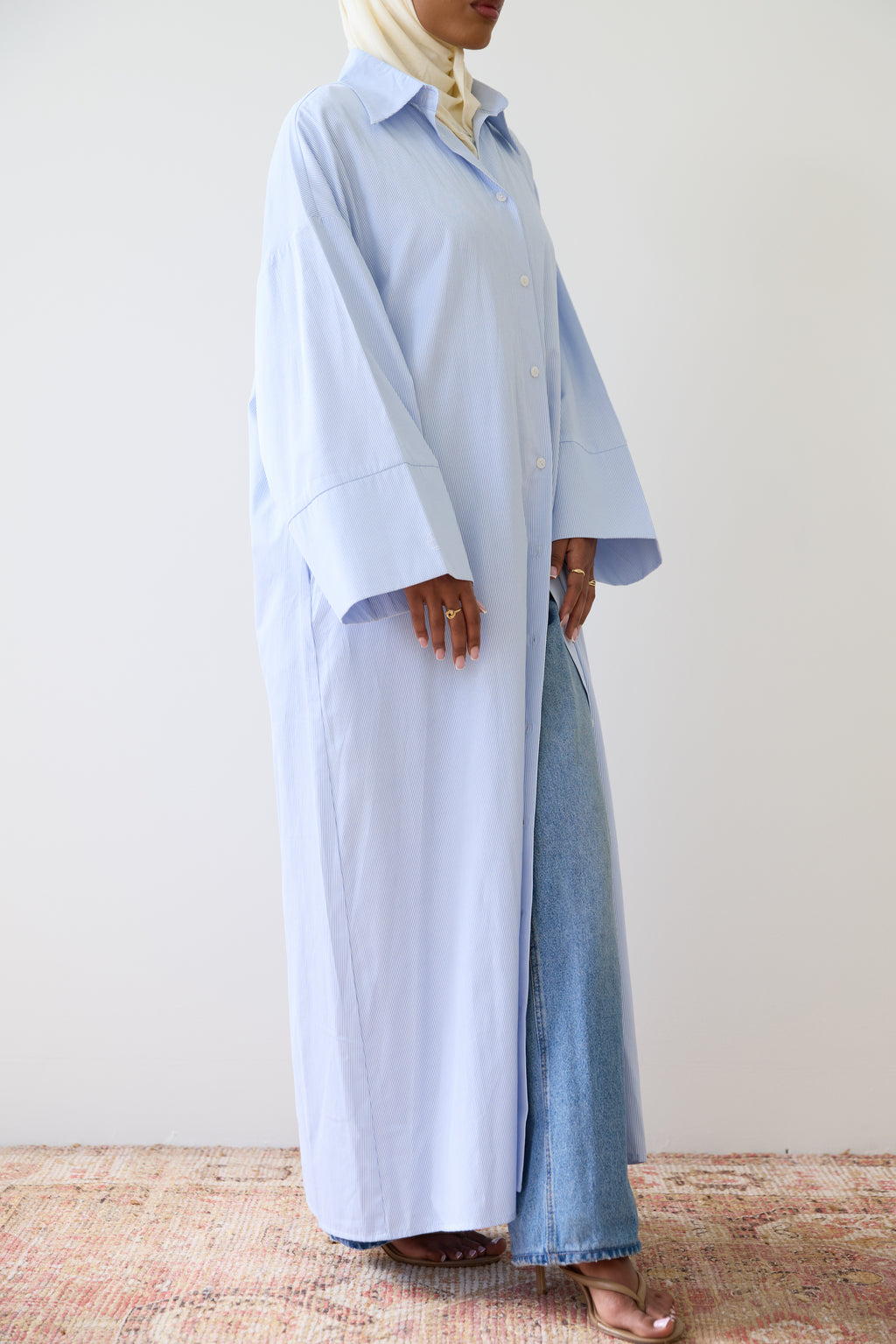 Cloud Blue Shirt Dress
