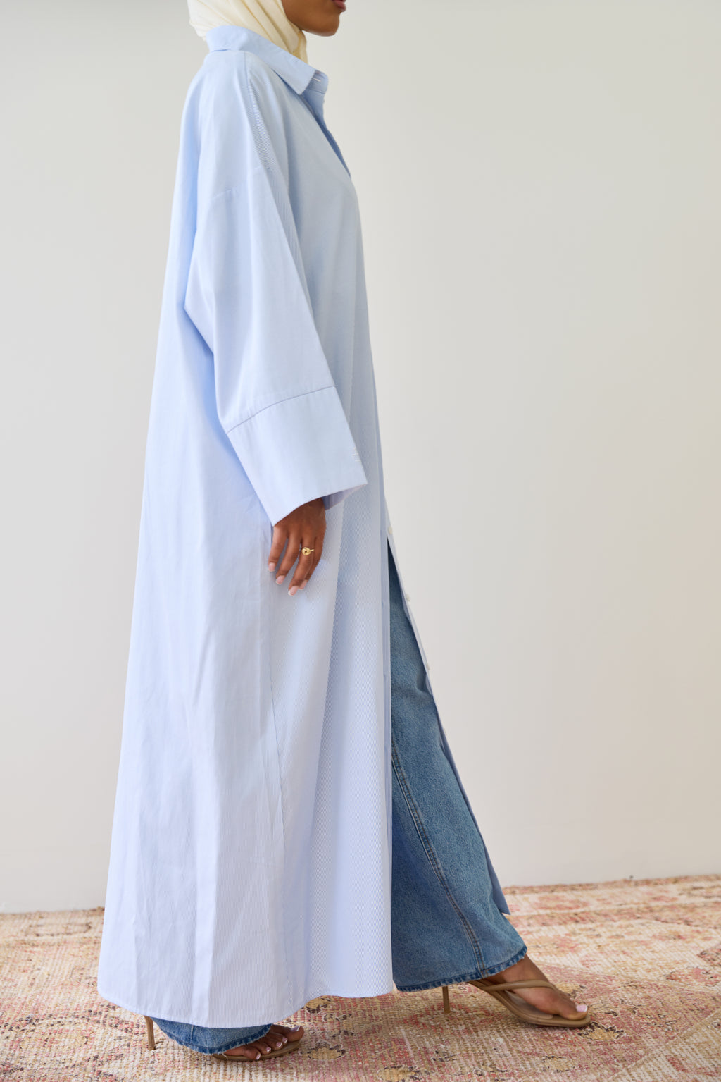Cloud Blue Shirt Dress