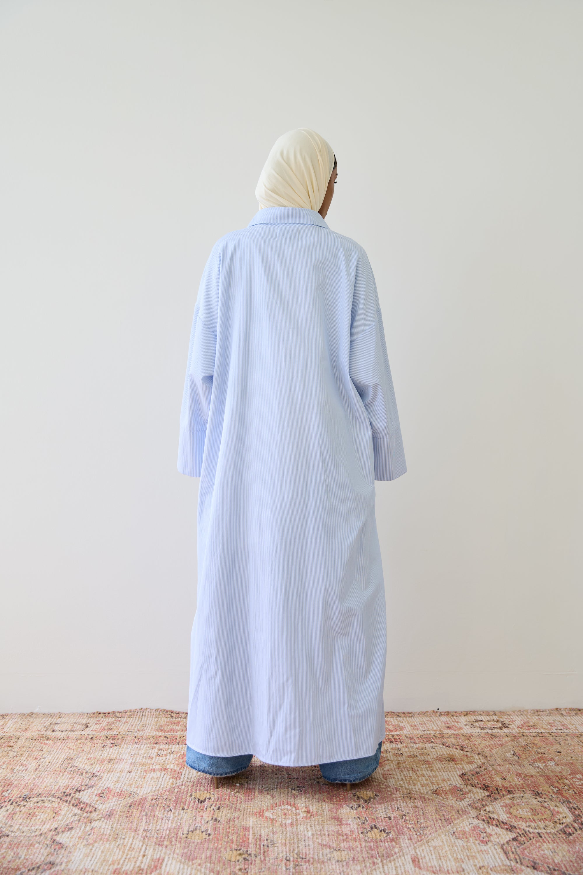 Cloud Blue Shirt Dress