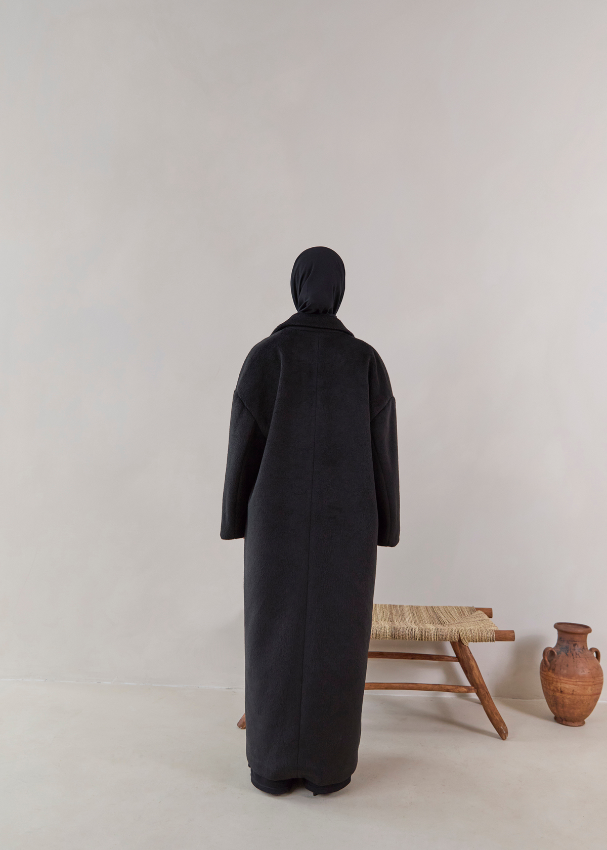 Midnight Noir Abaya Coat