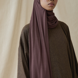 Classic Blends Closed Abaya - Walnut Brown