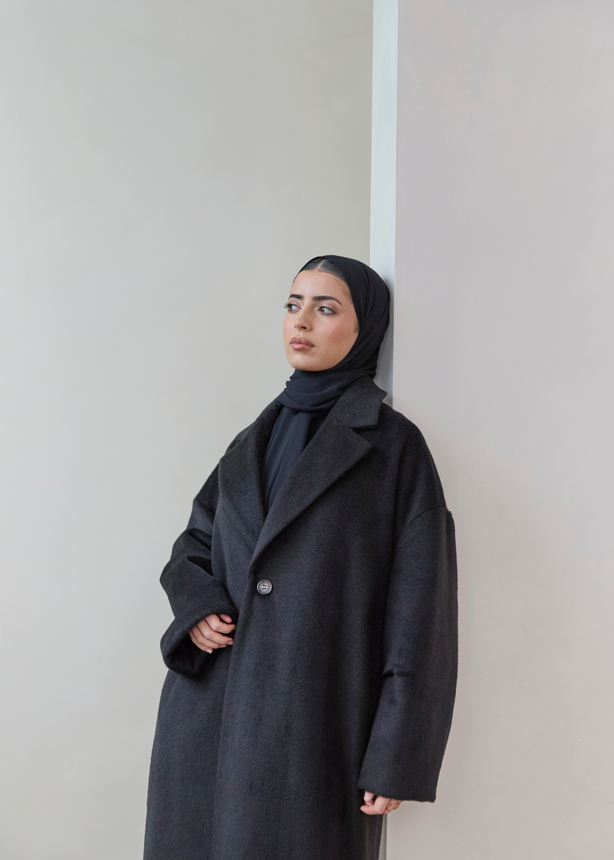 Midnight Noir Abaya Coat