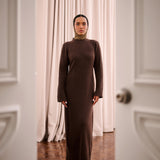 Umber Cacao Knit Dress