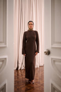 Umber Cacao Knit Dress