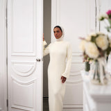 Porcelain Ivory Knit Dress