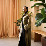 Khaki Maxi Shirt Dress