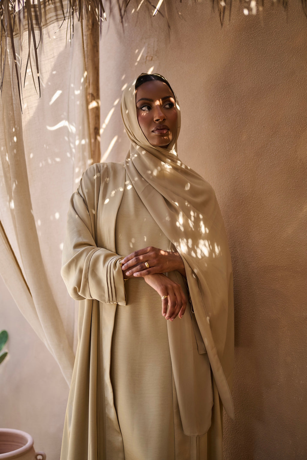 Antique Sand Abaya