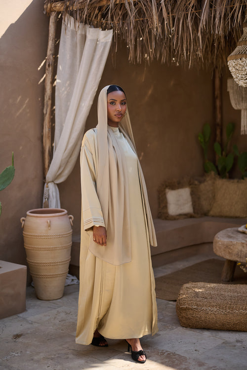 Antique Sand Abaya