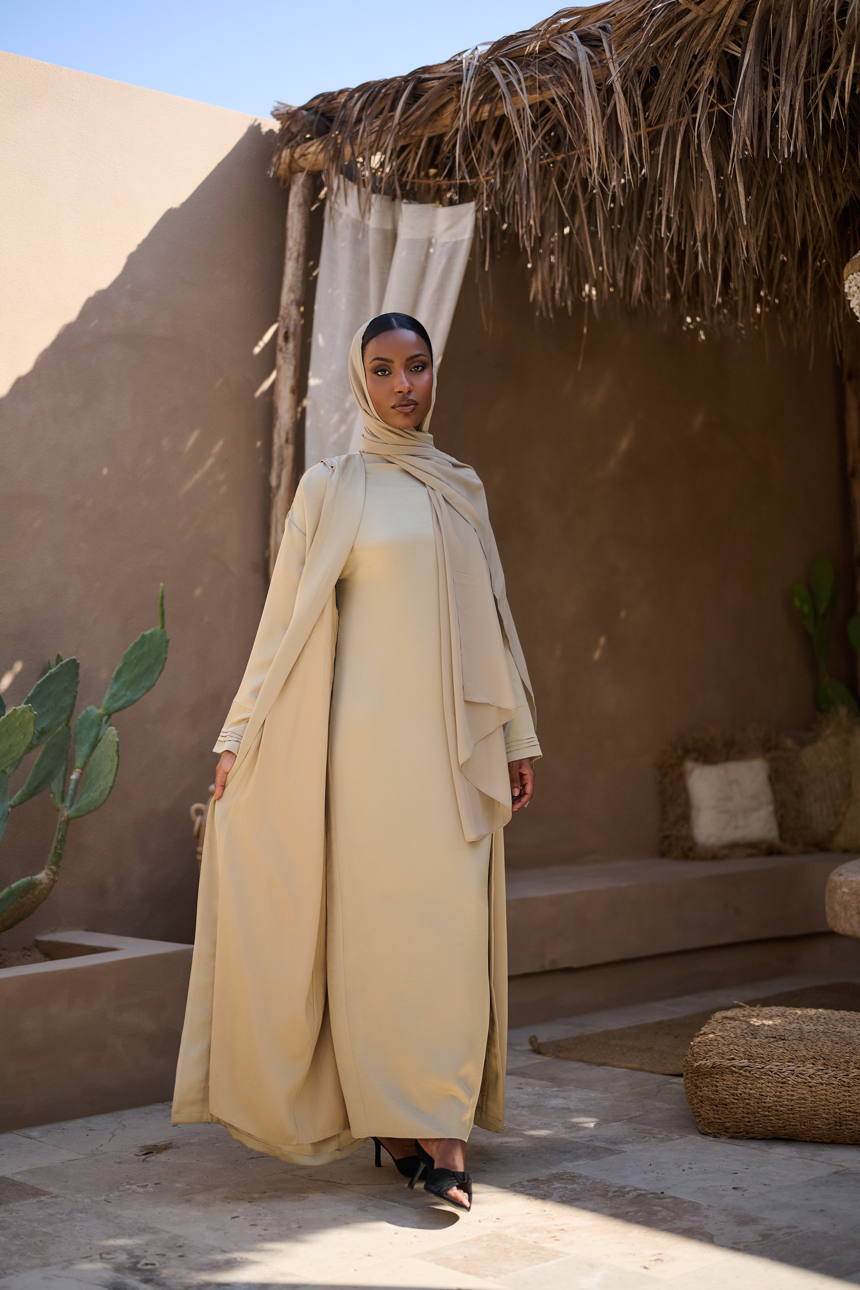Antique Sand Abaya