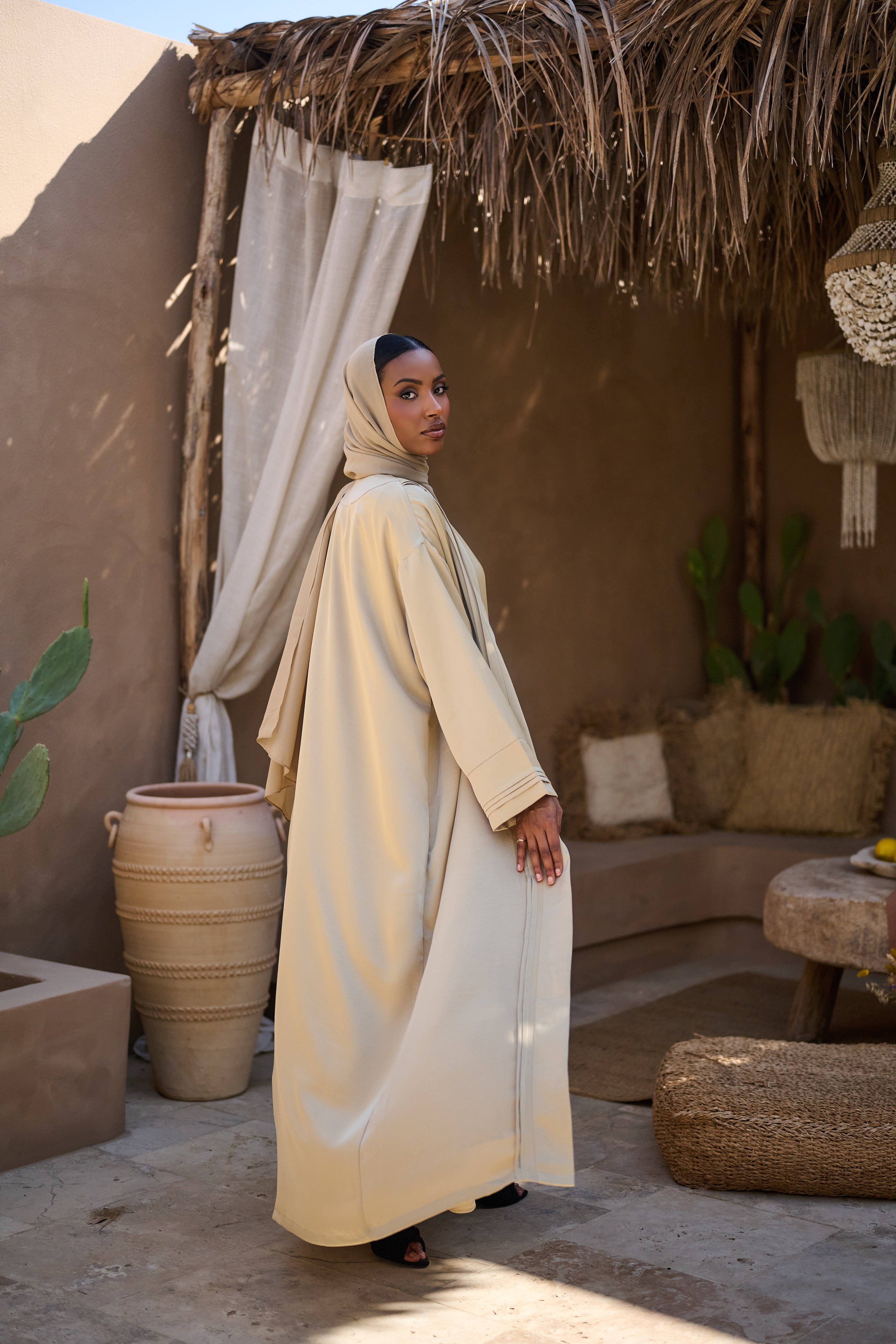 Antique Sand Abaya