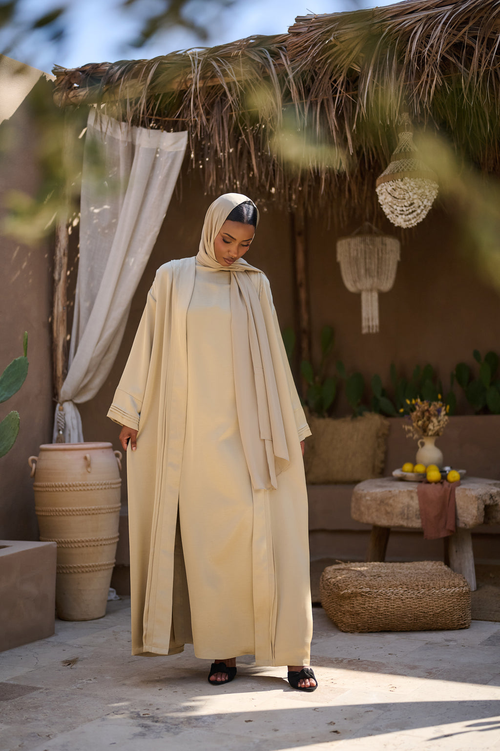 Antique Sand Abaya