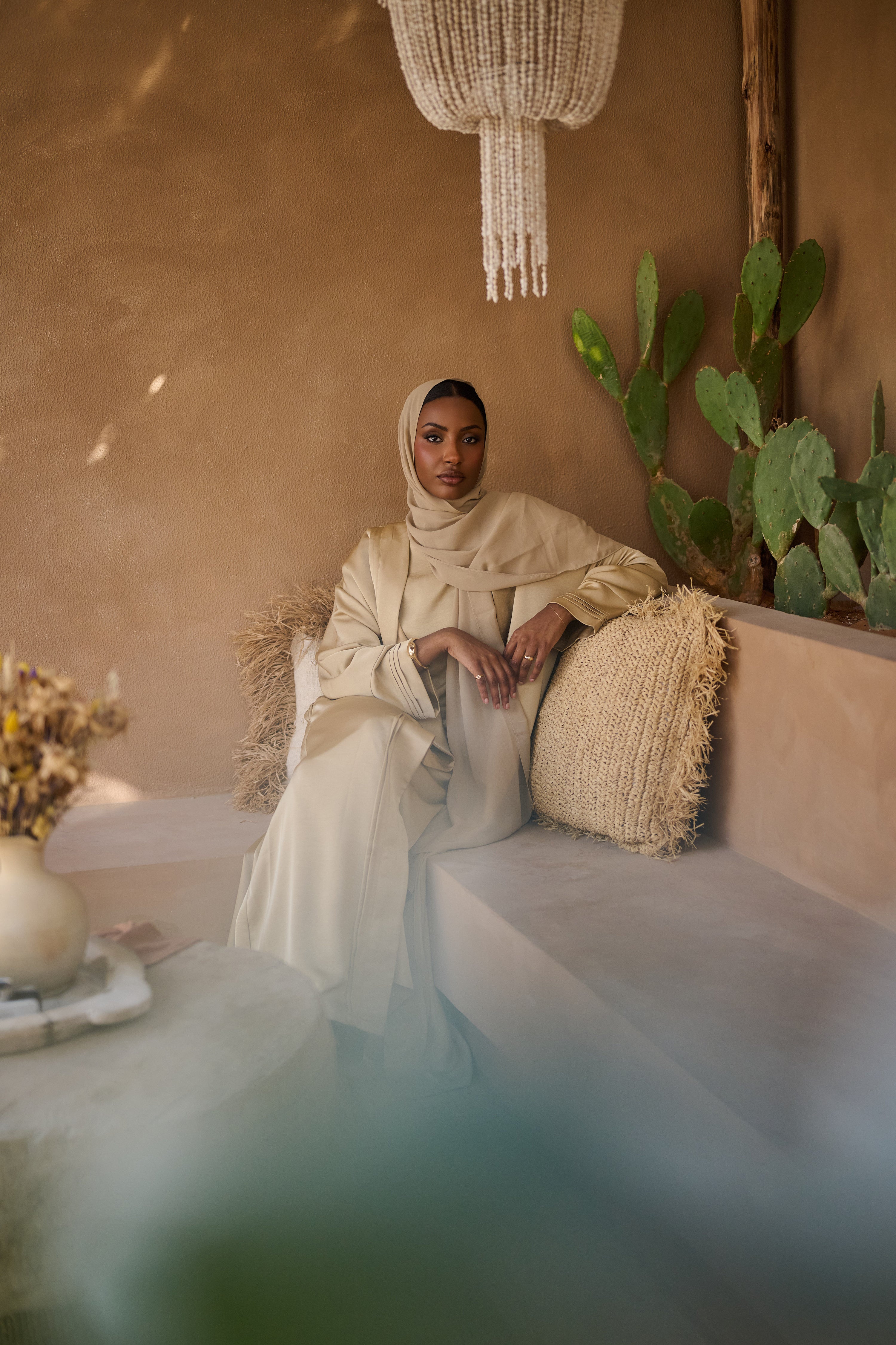 Antique Sand Abaya