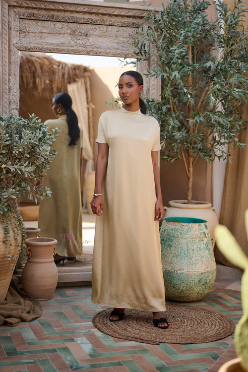 Antique Sand Slip Dress