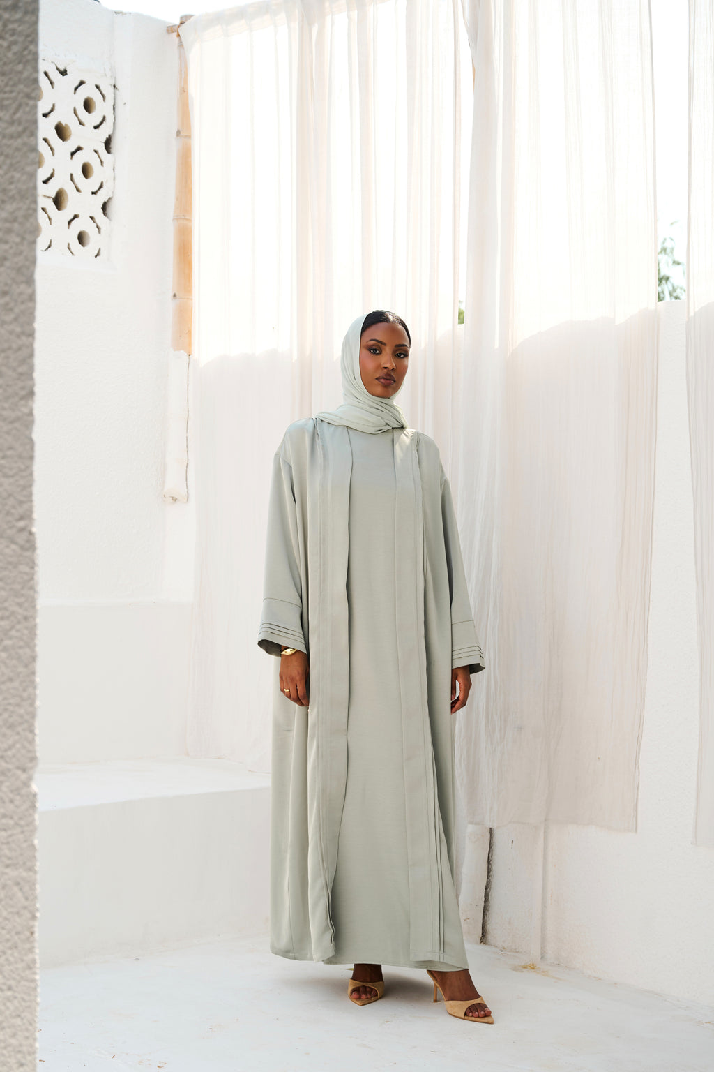 Silver Sage Abaya