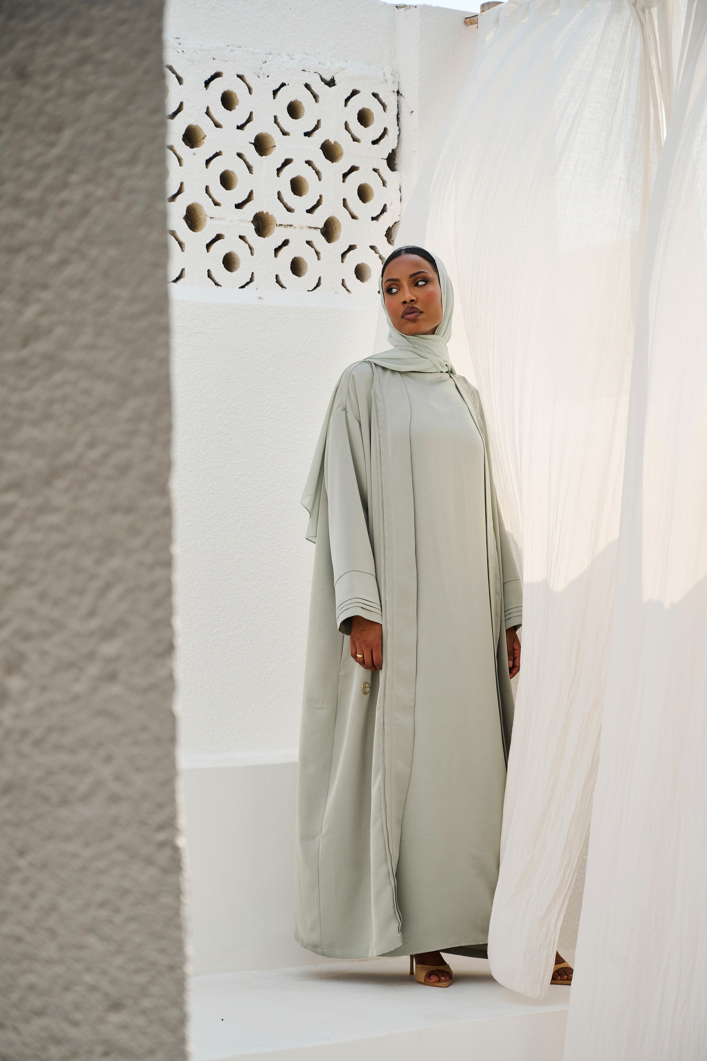 Silver Sage Abaya