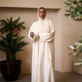 Classic Blends Closed Abaya - Oatmeal