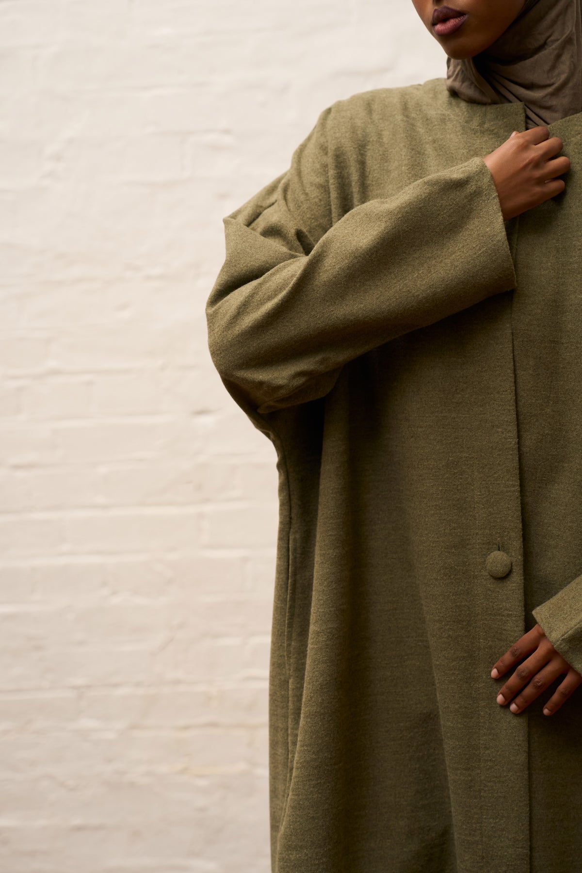 Bracken Olive Abaya Coat