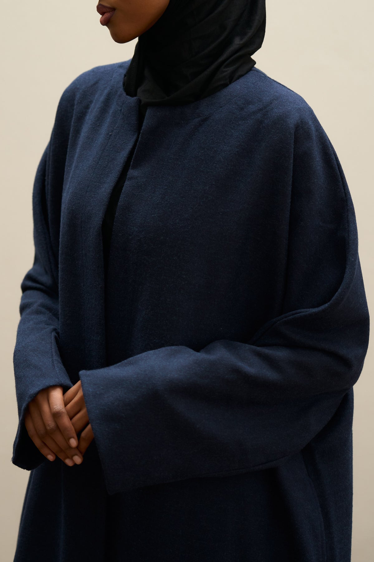 Inkwell Navy Abaya Coat