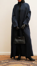 Inkwell Navy Abaya Coat