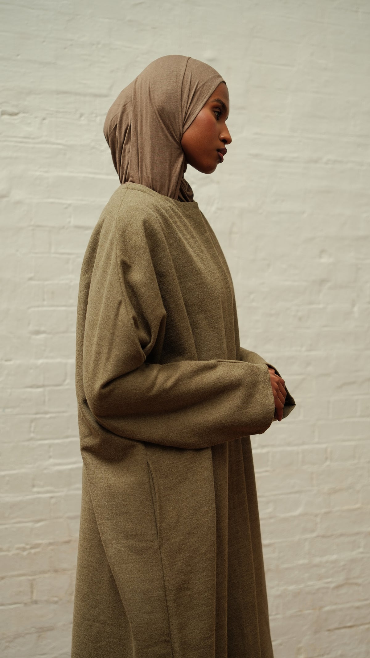 Bracken Olive Abaya Coat