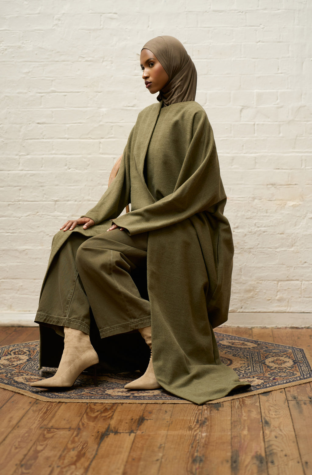 Bracken Olive Abaya Coat