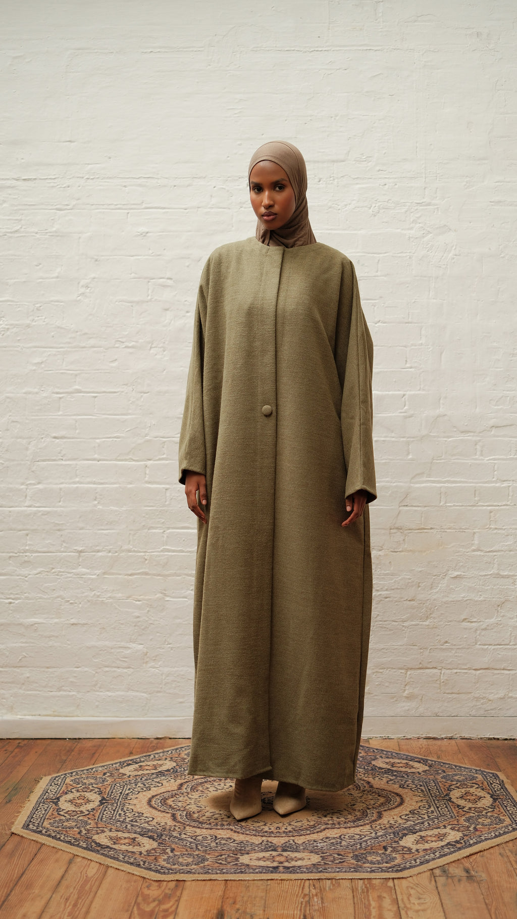 Bracken Olive Abaya Coat