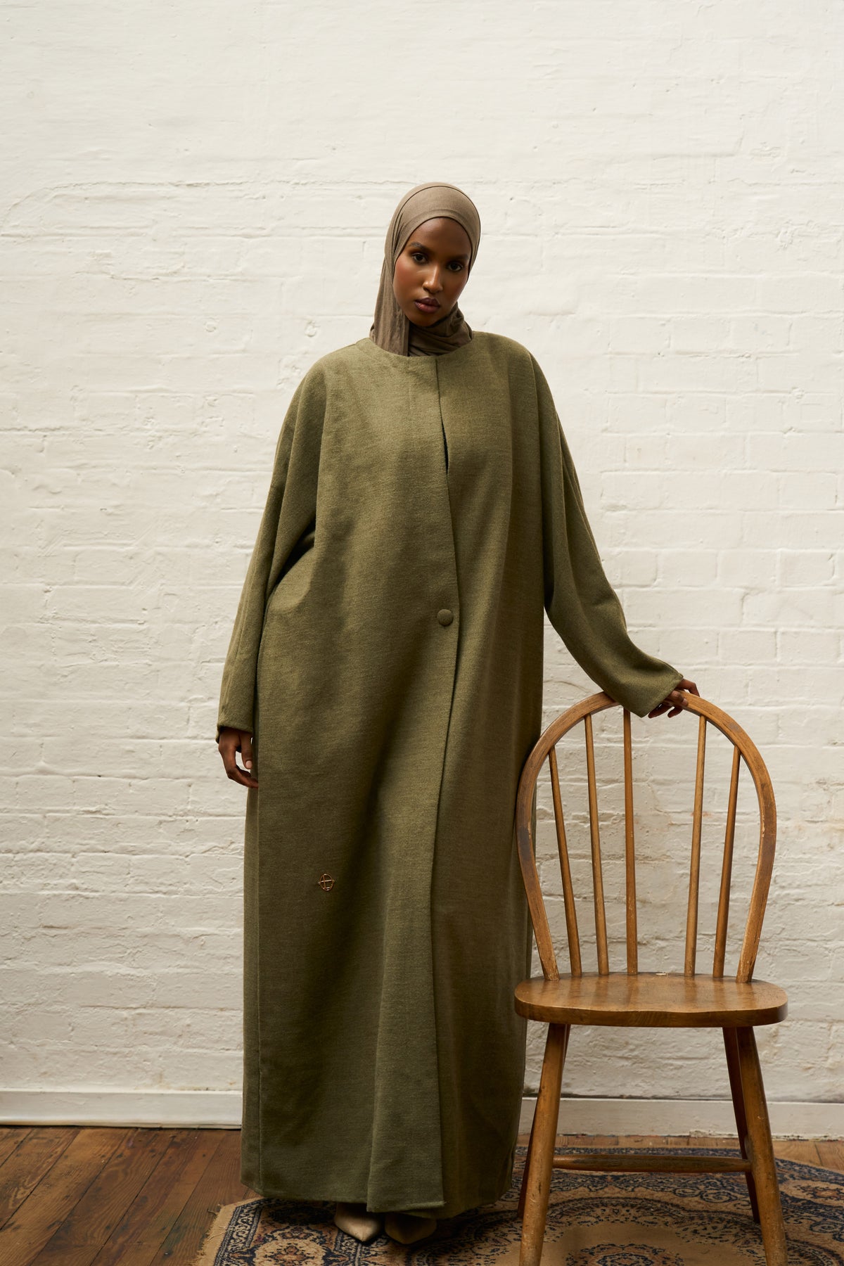 Bracken Olive Abaya Coat
