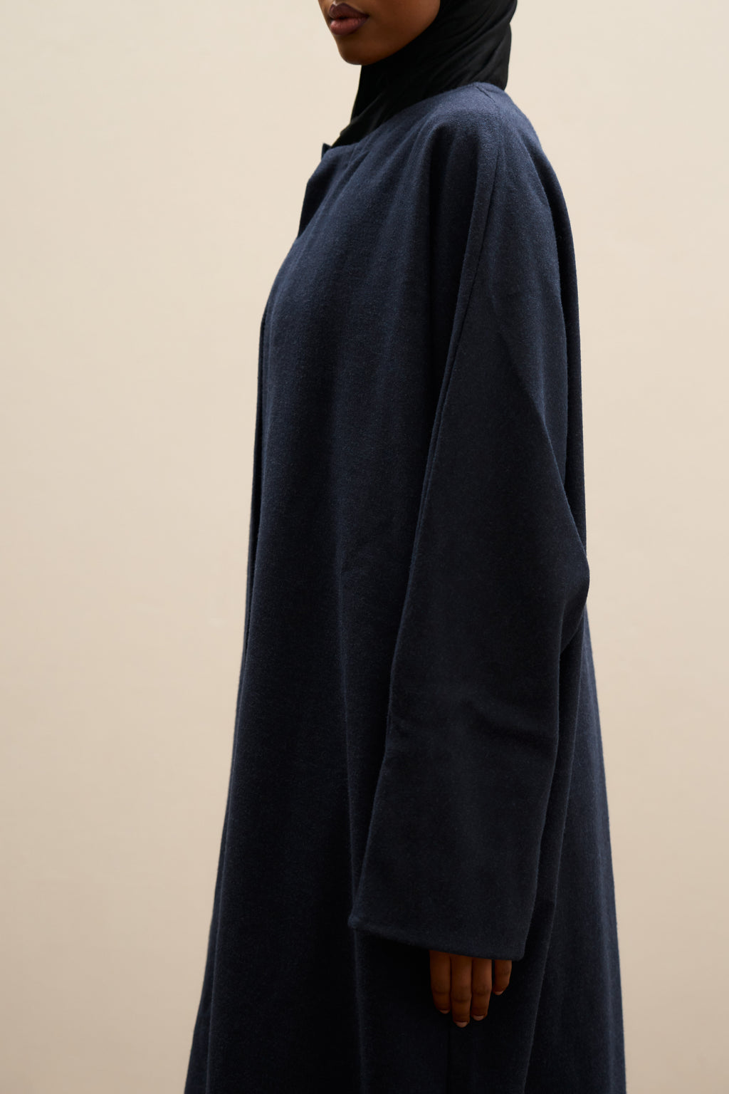 Inkwell Navy Abaya Coat