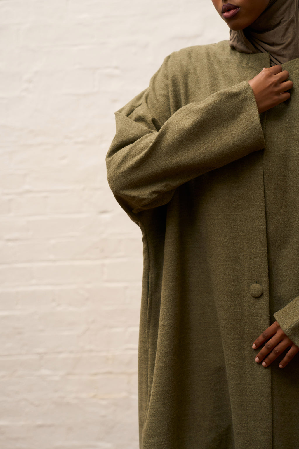 Bracken Olive Abaya Coat
