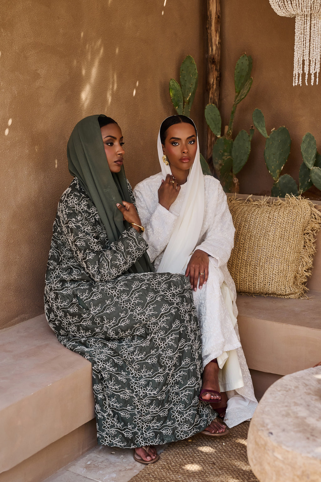 Zahara Deep Olive Abaya