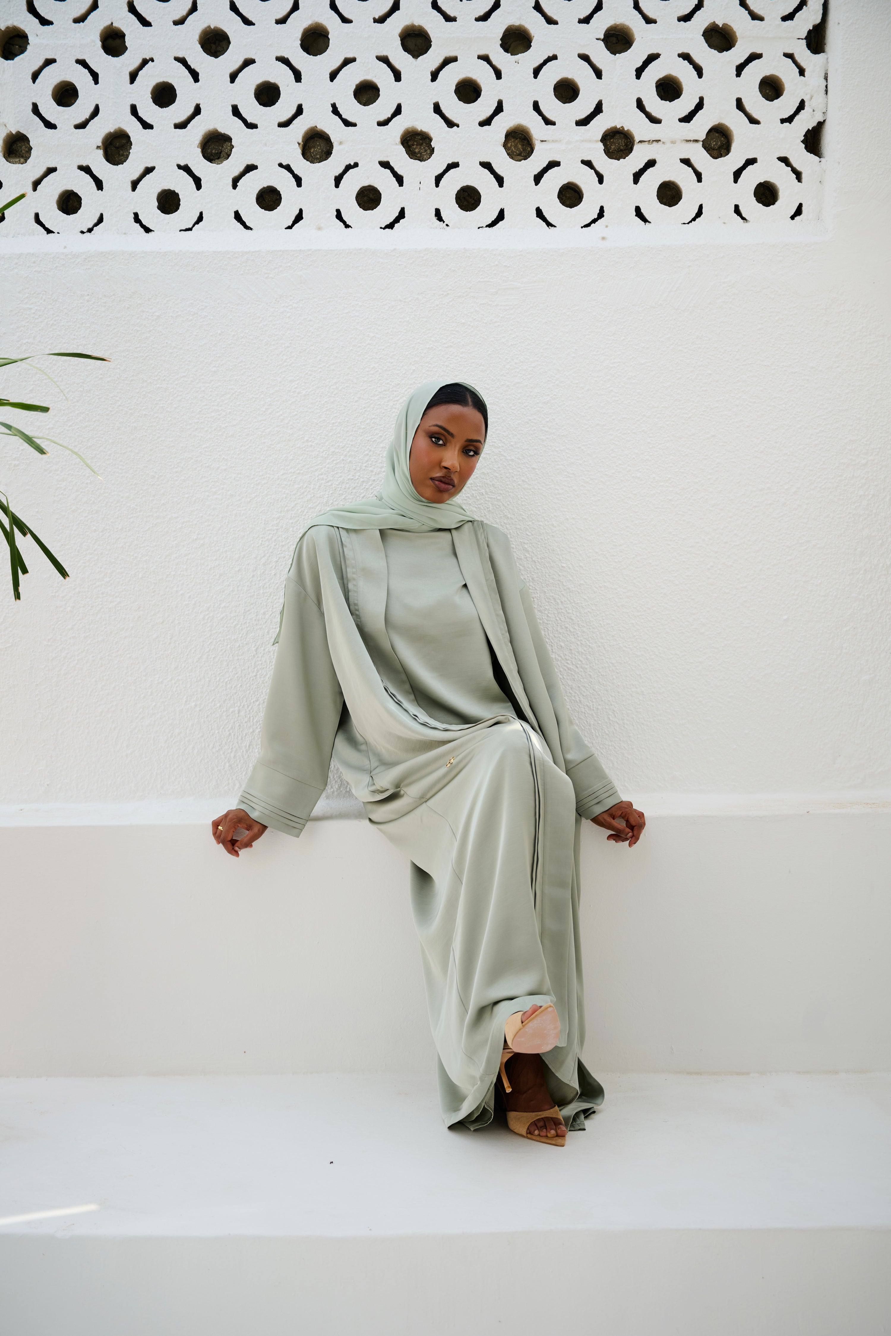Silver Sage Abaya