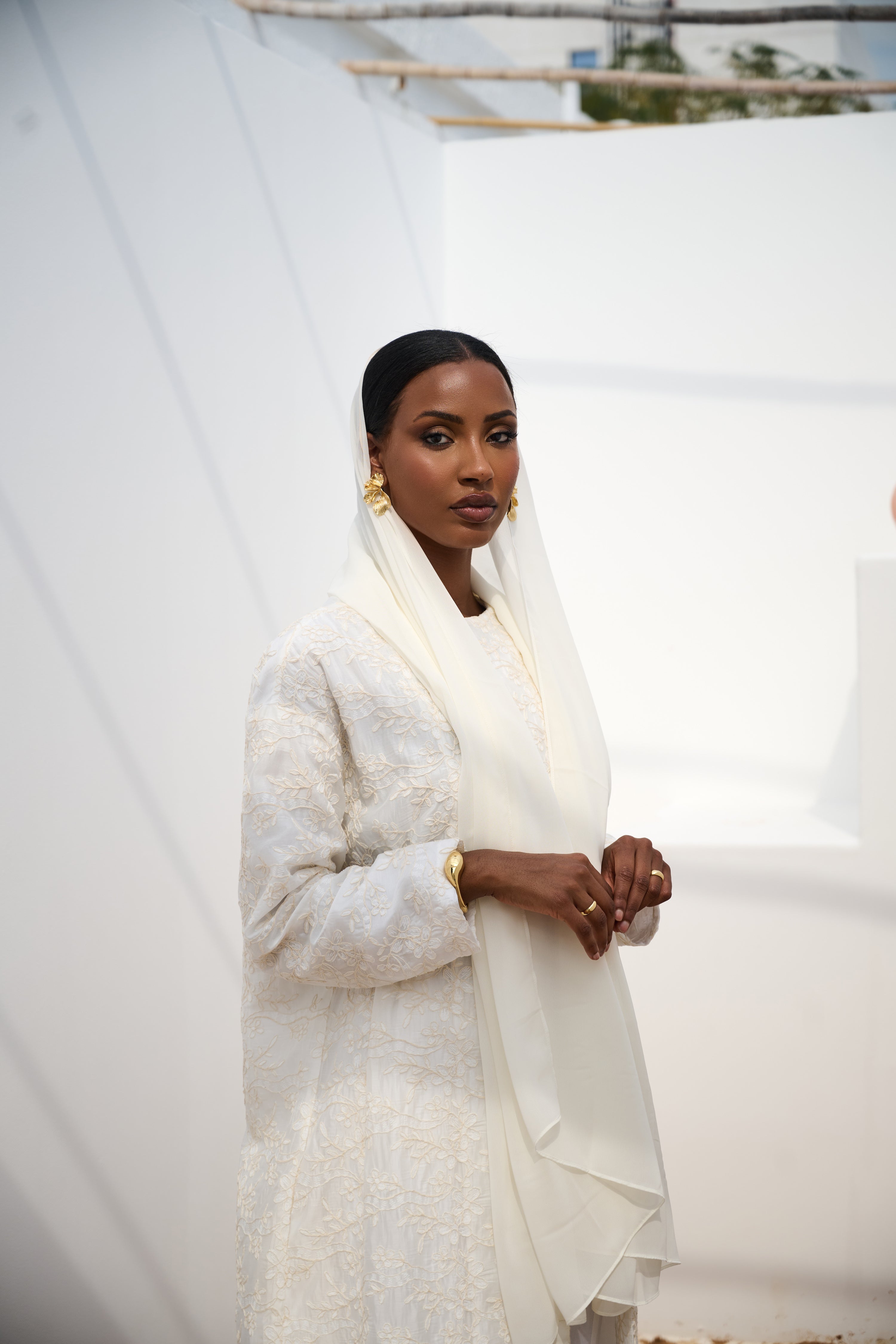 Yasmin Pale Bloom Abaya