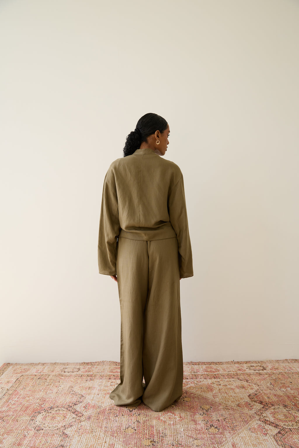 Desert Moss Wrap Top
