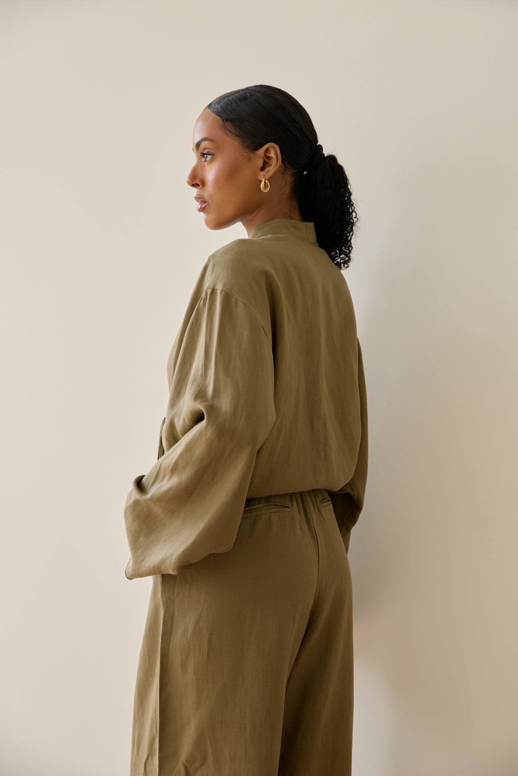 Desert Moss Wrap Top