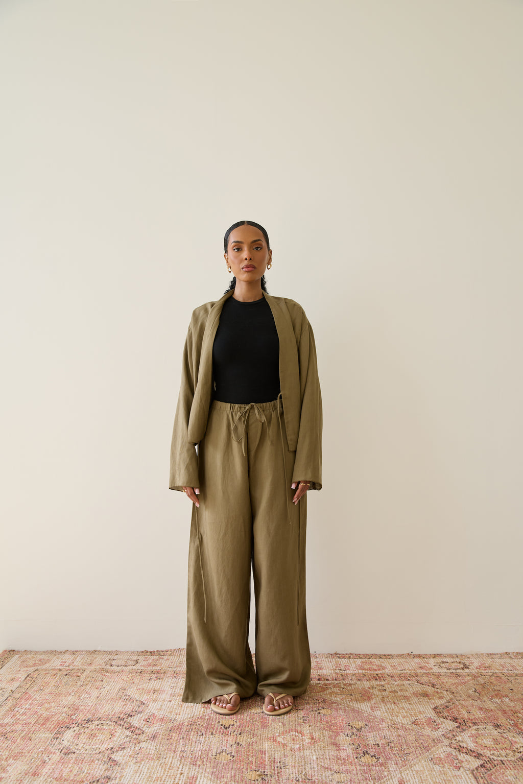 Desert Moss Wrap Top