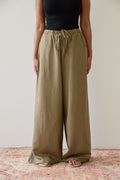 Desert Moss Wide Leg Trousers
