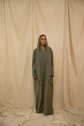 Olive Grove Closed Abaya - Slim Cut
