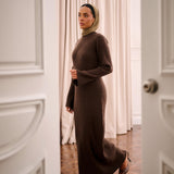 Umber Cacao Knit Dress